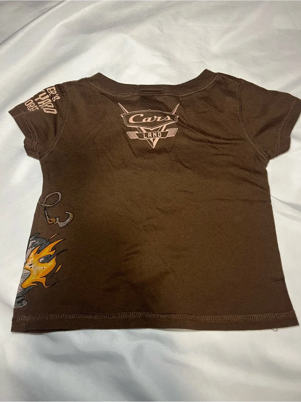 Vintage Disney Parks Pixar Cars Mater Junkyard Shirt 2T Brown